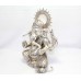 God Ganesha Ganesh Mouse Figurine Hindu Statue Sterling Silver Pooja Idol B547